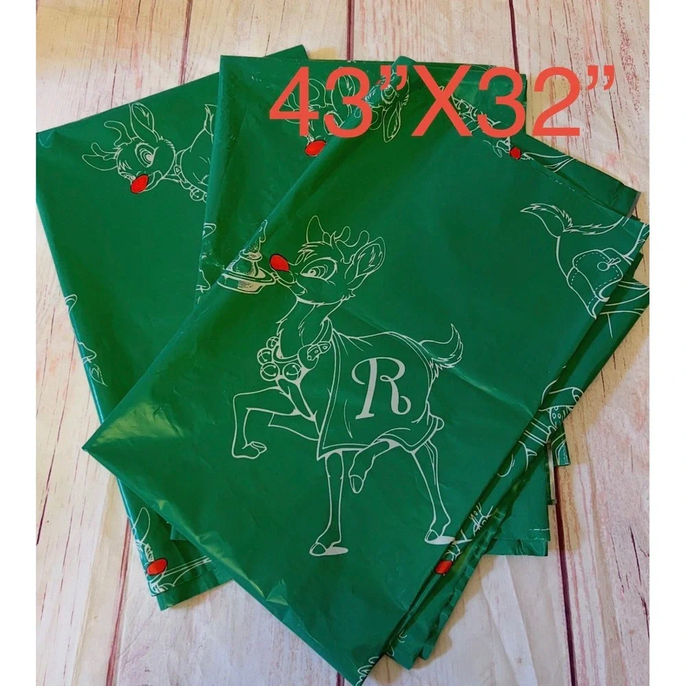 Vintage Montgomery Ward Christmas Gift Boxes & Large Rudolph Bags 13pc Set